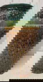 basket weave umbrella stand