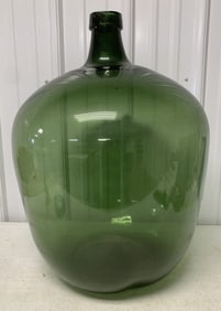 large green demijohn bottle