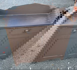 Softwood Pianted 2 Drawer washstand