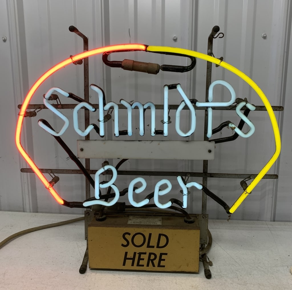 Schmidt's beer neon sign (1 of 5)
