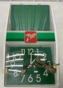 lighted 7Up menu board clock