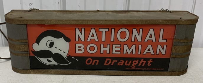 National Bohemian on Draught light up sign