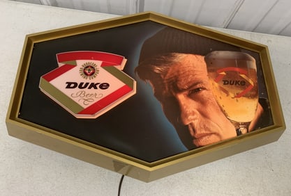 Duke Beer light up sign