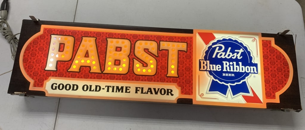 Pabst Blue Ribbon light up sign (1 of 8)