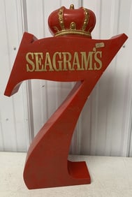 Seagram's 7 plastic signage