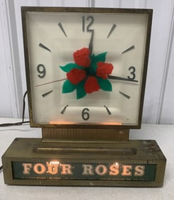 Four Roses Whiskey clock