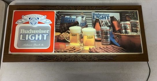 Budweiser Light lighted sign