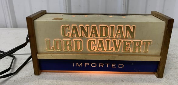 Canadian Lord Calvert light up sign