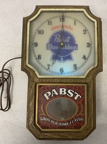 Pabst Blue Ribbon lighted clock