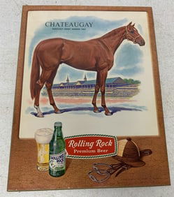 Rolling Rock Standee display