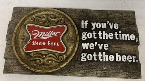 Miller High Life beer sign