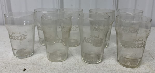 8 Drink Moxie glasses