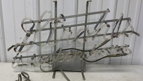 Stroh's is spoken here neon light