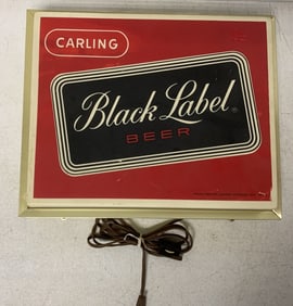 Carling Black label lighted sign