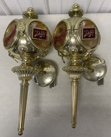 2 Schlitz wall sconces