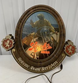 Stroh's Welcome Aboard Beer Lovers lighted sign