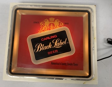 Carling's Black Label lighted sign