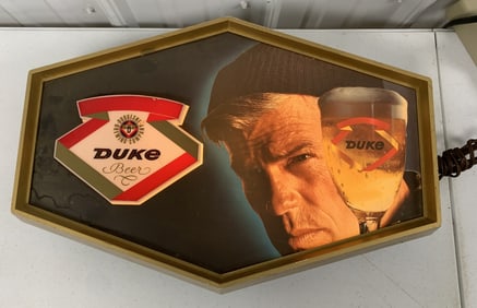 Duke Beer light up sign