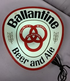 Ballantine Beer and Ale light up sign