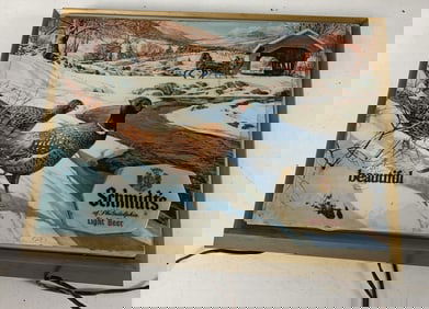 Schmidt's Light Beer lighted sign