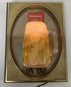 Budweiser on Tap lighted sign
