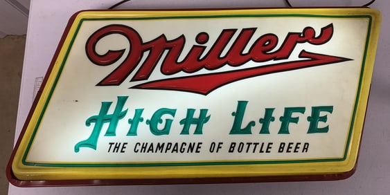 Miller High Life lighted sign