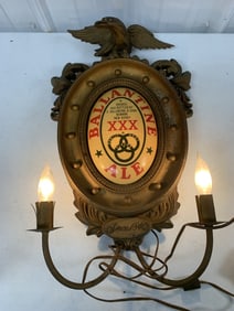 Ballantine Ale wall sconce