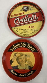 Schmidt's and Ortlieb's beer trays