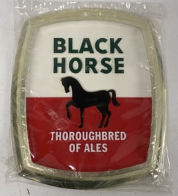 Black Horse Thoroughbred of Ales sign