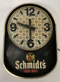Schmidt's Beer light up clock