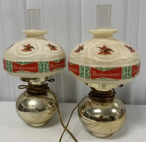 2 Budweiser wall sconces