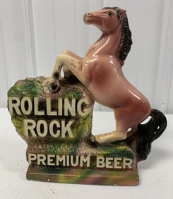 Rolling Rock Premium Beer adv. Display