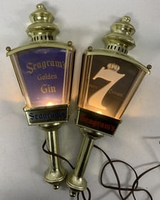 2 Seagram's  wall lights