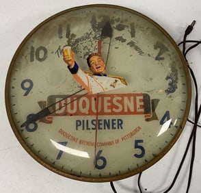 Duquesne Pilsener adv. Clock