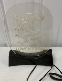 Lowenbrau lighted display