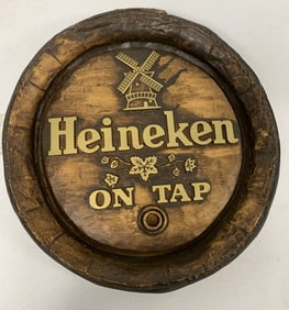 Heineken on tap beer sign