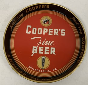 Cooper's Fine Beer adv. Tray