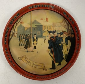 Valley Forge, Scheidt's, Ram's Head Ale  tray