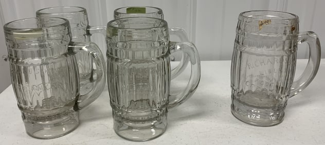5 Richardson's Root Beer Mugs