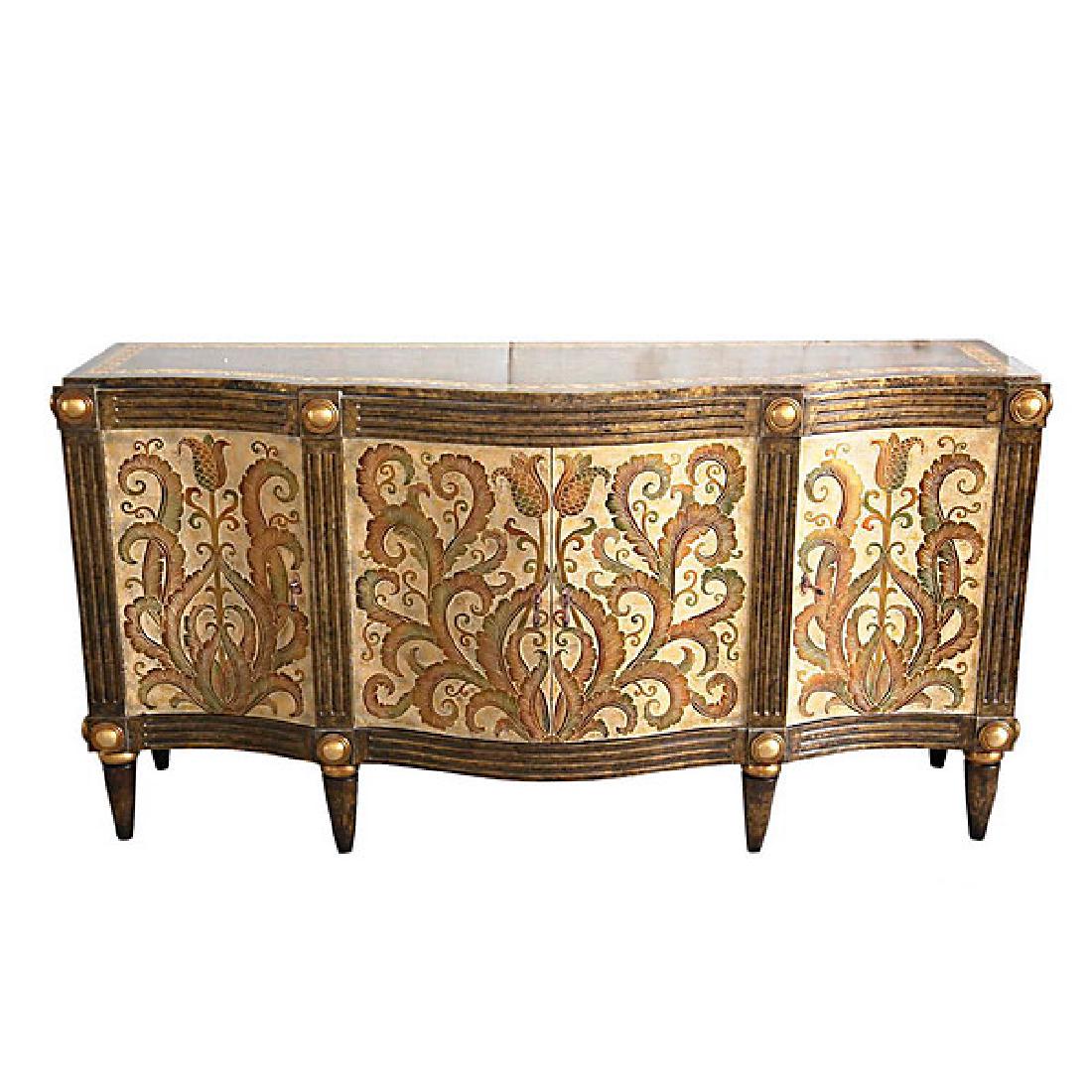 Carved Fleur Cabinet (1 of 1)