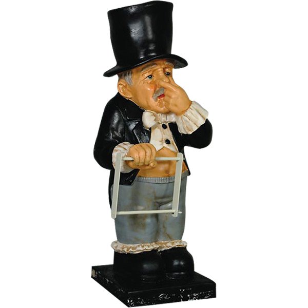 **GREAT GIFT ITEM*** Formal Toilet Butler: FUN! FUN! FUN! Everyone loves World of DÃ©cor Whimsical Treasures! Enjoy this fun whimsical Formal Toilet Butler in your home! 8L X 8D X 23H