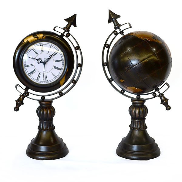 Globe & Clock - Set of 2 (1 of 1)