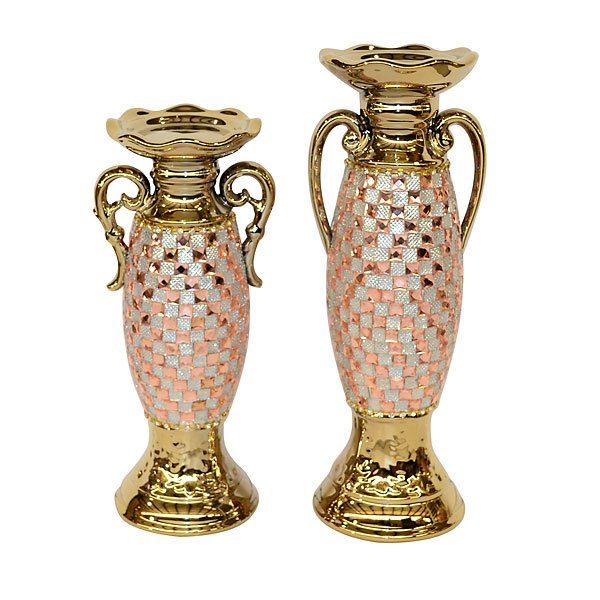 Rose Crystal Candleholder -S/2 (1 of 1)