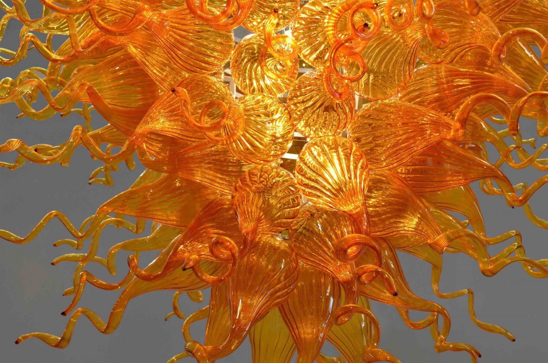 Medium Amber Burst Chandelier (1 of 2)