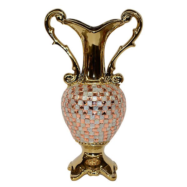 Rose Crystal & Gold Small Urn (1 of 1)