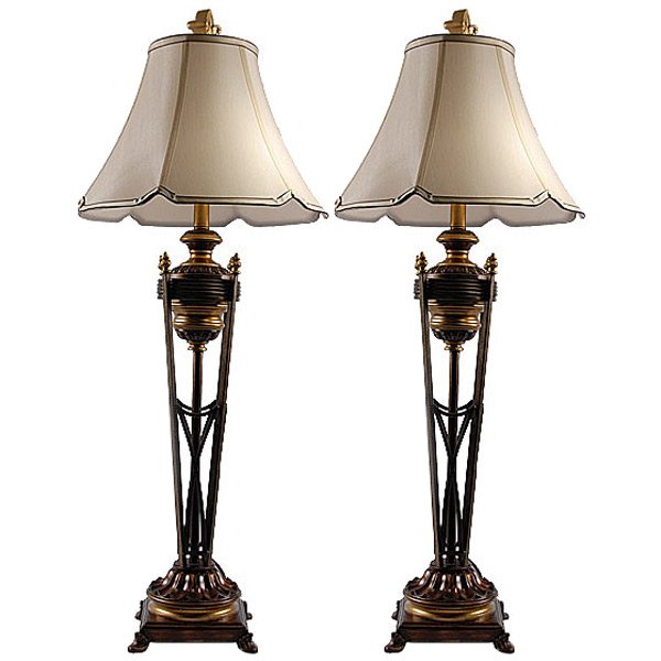 Iron Torchere Lamp Set of 2 (1 of 1)