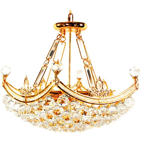 Crystal Orb Basket Chandelier (1 of 1)