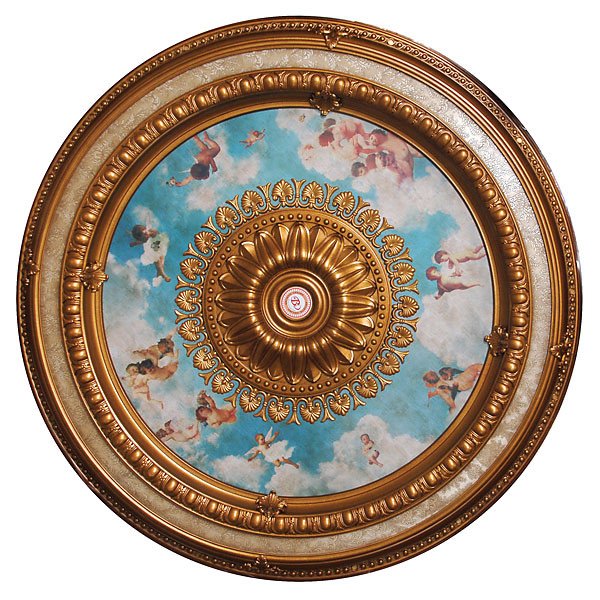 Cherub Sky Round Medallion (1 of 1)