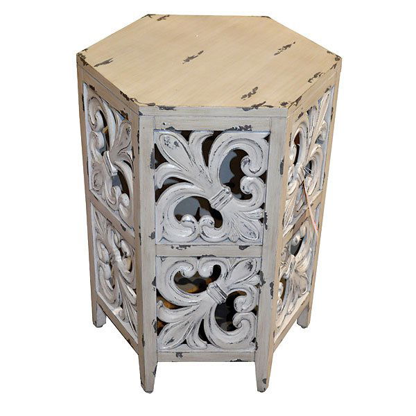 Fleur De Lis Side Table          FREE SHIPPING (1 of 1)