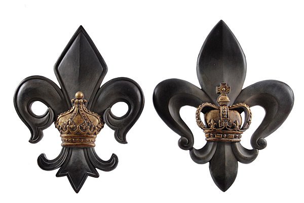 Fleur De Lis Wall Plaques          FREE SHIPPING (1 of 1)